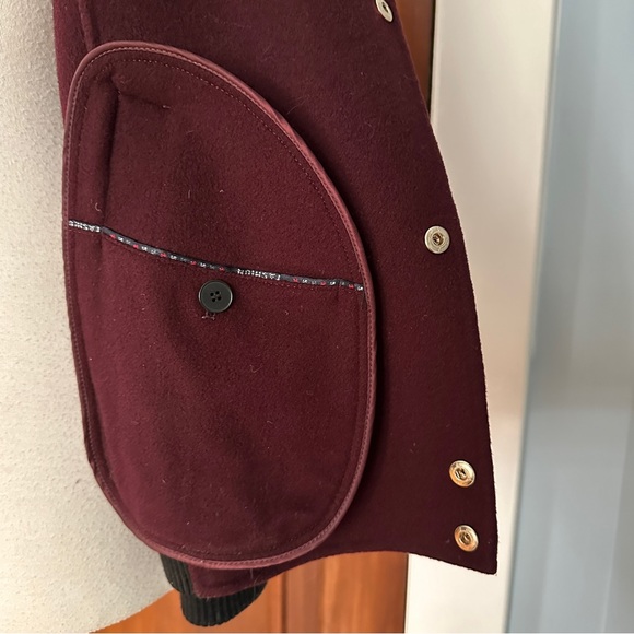 Burgundy bomber jacket - Picture 5 of 10